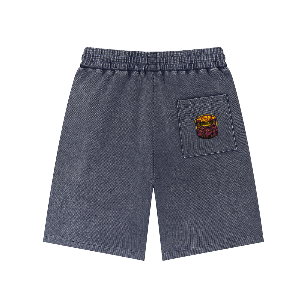 Mineral Wash Waffle Knit Shorts