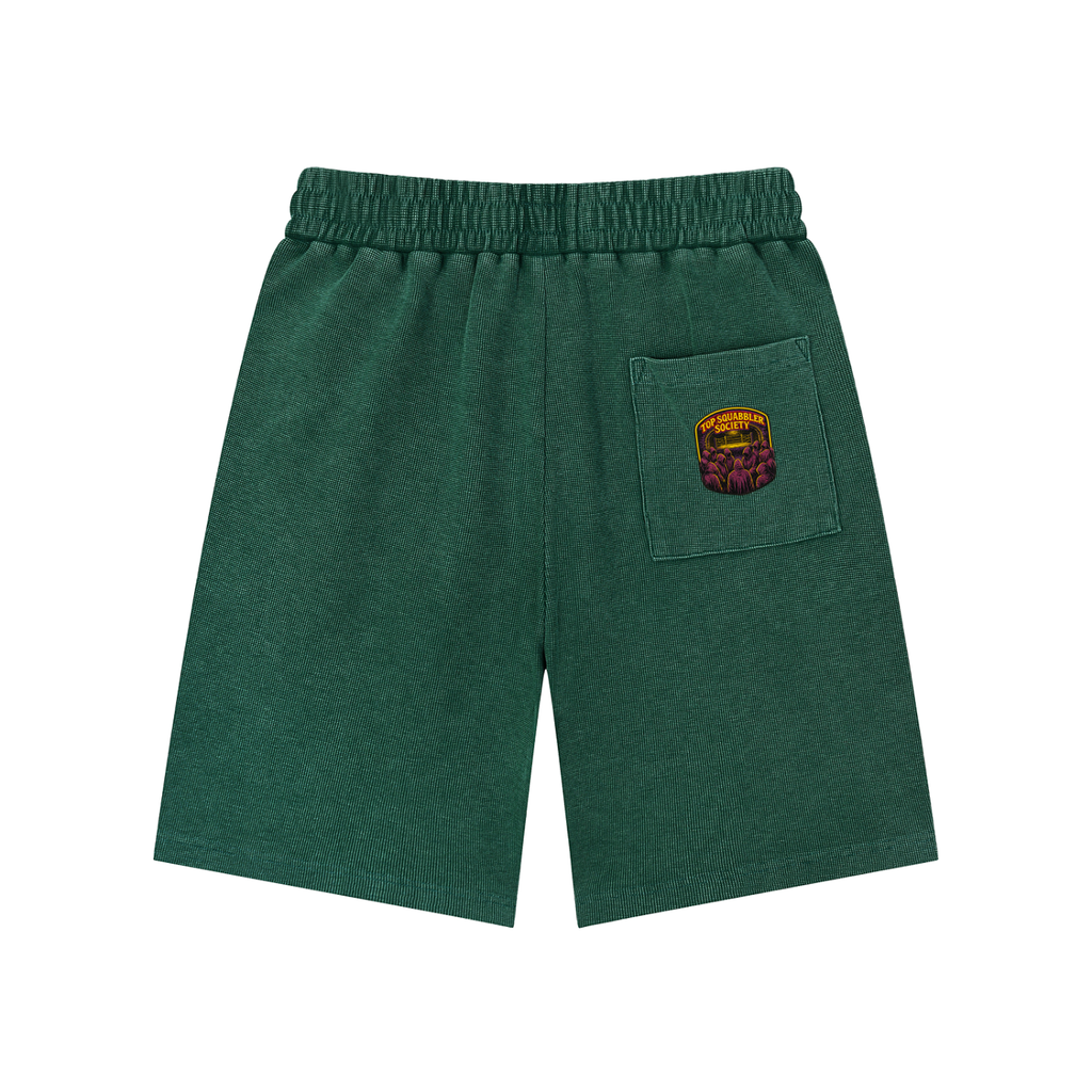 Mineral Wash Waffle Knit Shorts