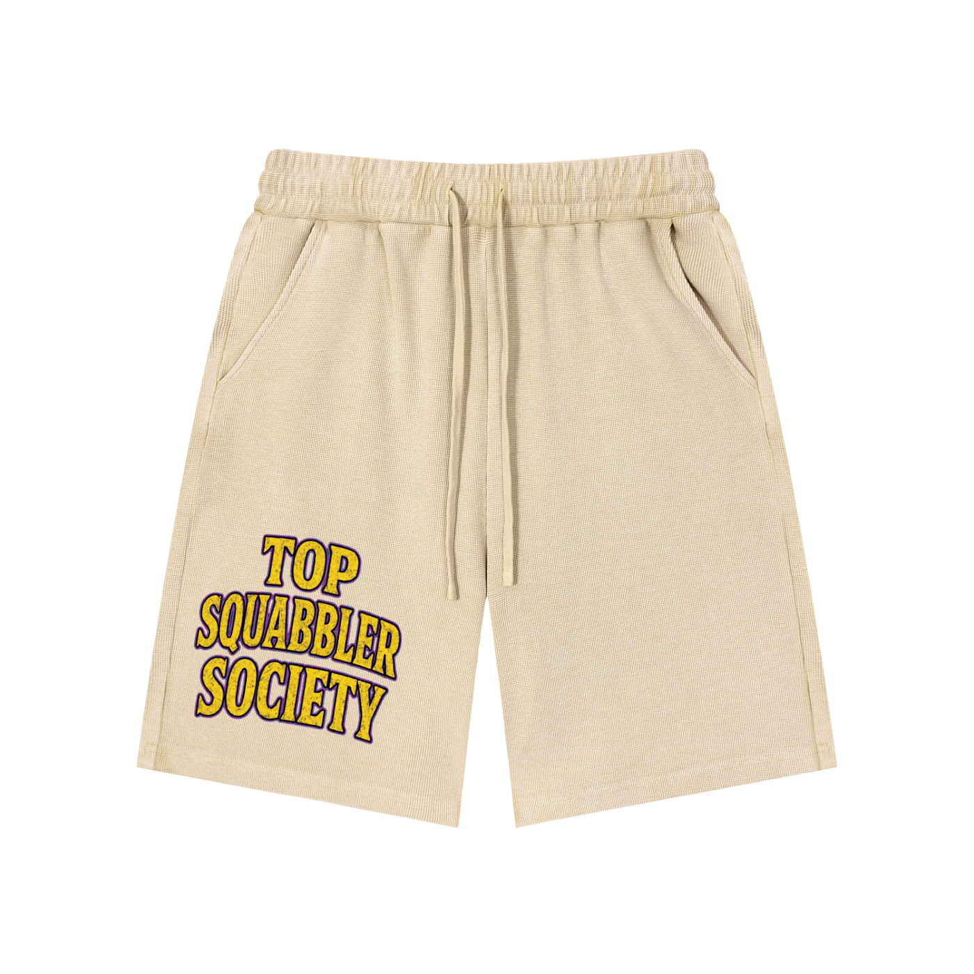 Mineral Wash Waffle Knit Shorts