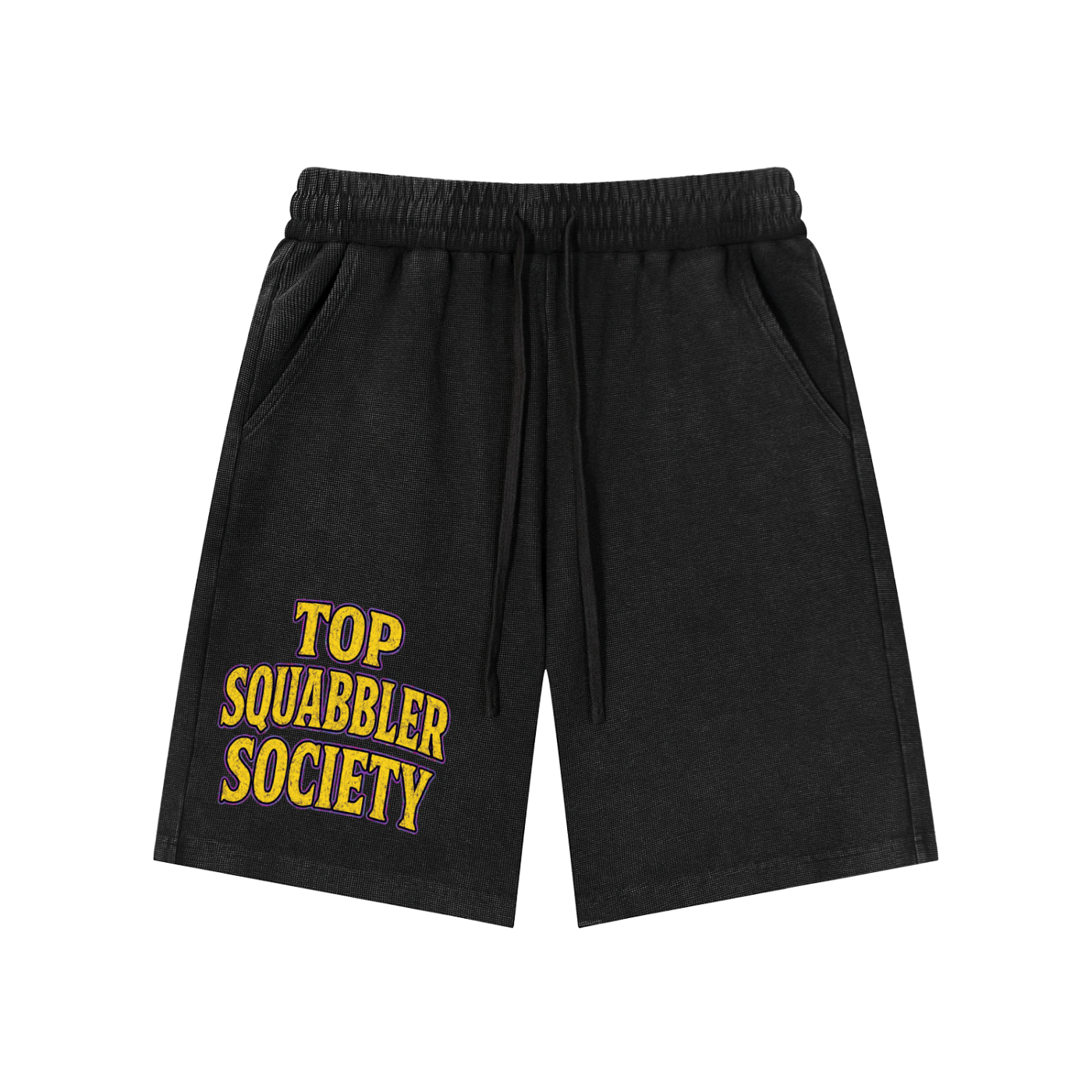 Mineral Wash Waffle Knit Shorts