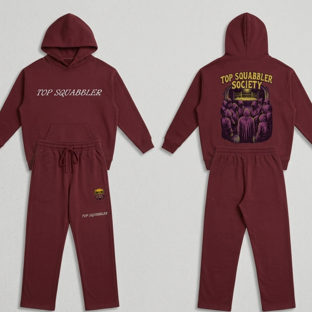 Top Squabbler Members Sweatsuit Dull Red