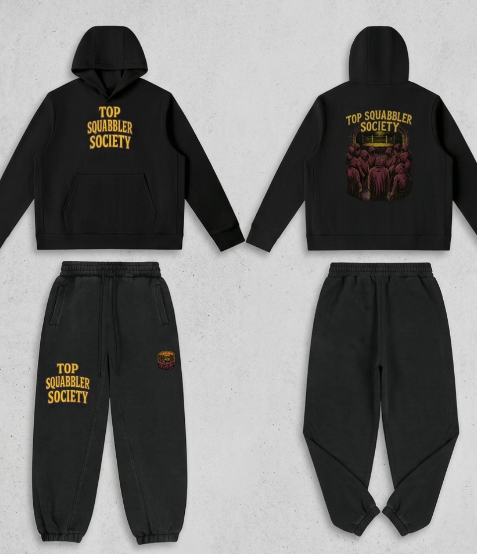 TSS Sweatsuit Patch Print Black