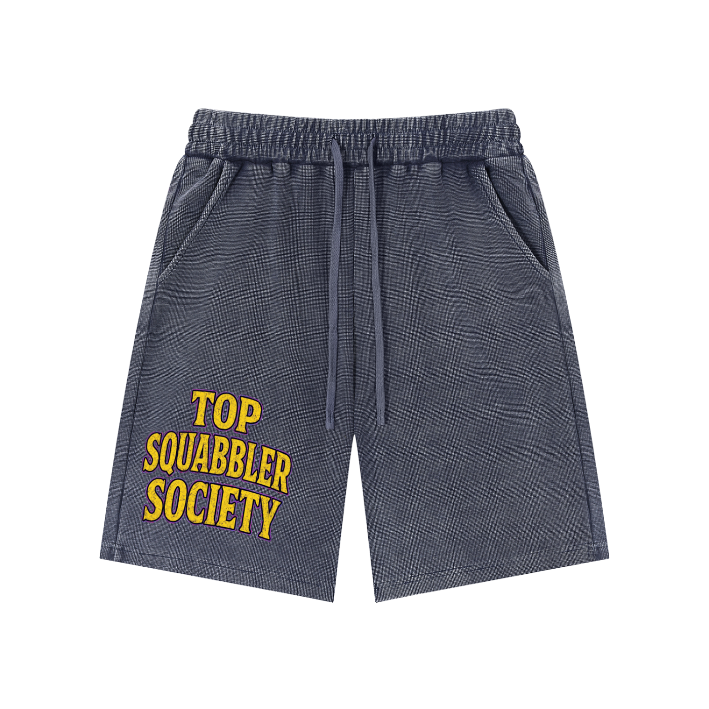 Mineral Wash Waffle Knit Shorts