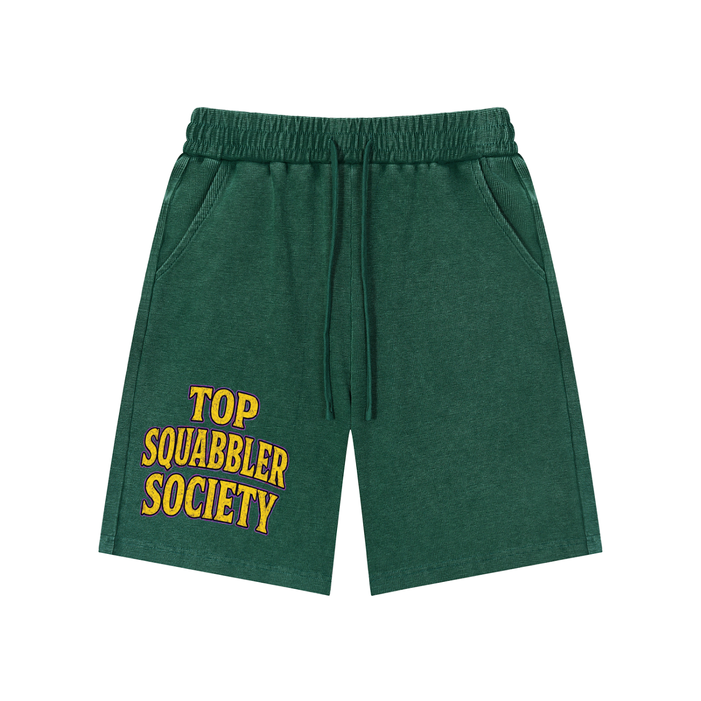 Mineral Wash Waffle Knit Shorts