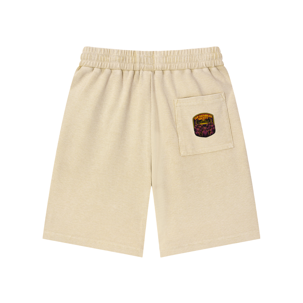 Mineral Wash Waffle Knit Shorts