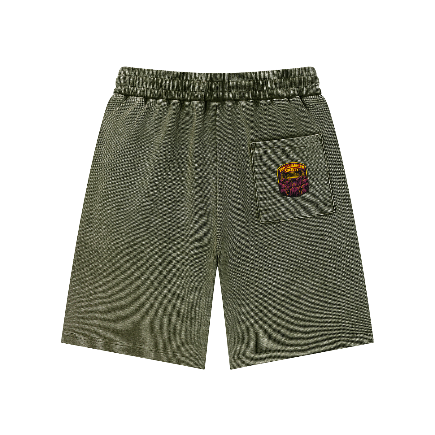 Mineral Wash Waffle Knit Shorts