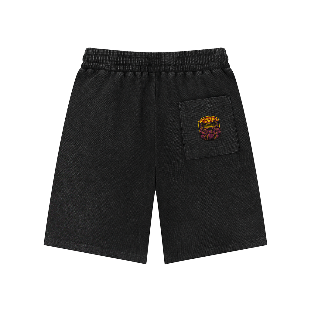 Mineral Wash Waffle Knit Shorts